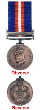 THE NEW ZEALAND GENERAL SERVICE MEDAL 1992 - NON-WARLIKE (CAMBODIA)