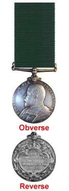 THE COLONIAL AUXILIARY FORCES LONG SERVICE MEDAL