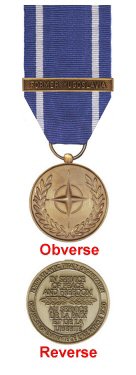 THE NORTH ATLANTIC TREATY ORGANISATION MEDAL FOR THE FORMER YUGOSLAVIA