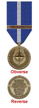 THE NORTH ATLANTIC TREATY ORGANISATION MEDAL FOR NON-ARTICLE 5 OPERATIONS IN THE BALKANS