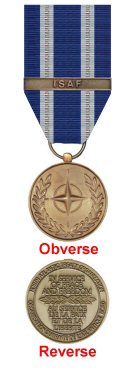 THE NORTH ATLANTIC TREATY ORGANISATION MEDAL FOR NON-ARTICLE 5 ISAF OPERATIONS IN AFGHANISTAN