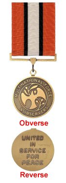 THE MULTINATIONAL FORCE & OBSERVERS SERVICE MEDAL